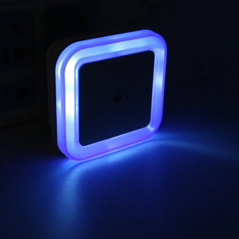 Wireless Mini LED Night Light Sensor Lighting US Plug (Blue)