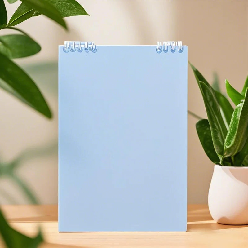 Top Flip Flipping Loose-Leaf Notebook A5 for Office Use (Blue)