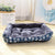 Pet Dog Bed Sofa Mat for Indoor Outdoor Use Benefit, Blue (50X40cm)