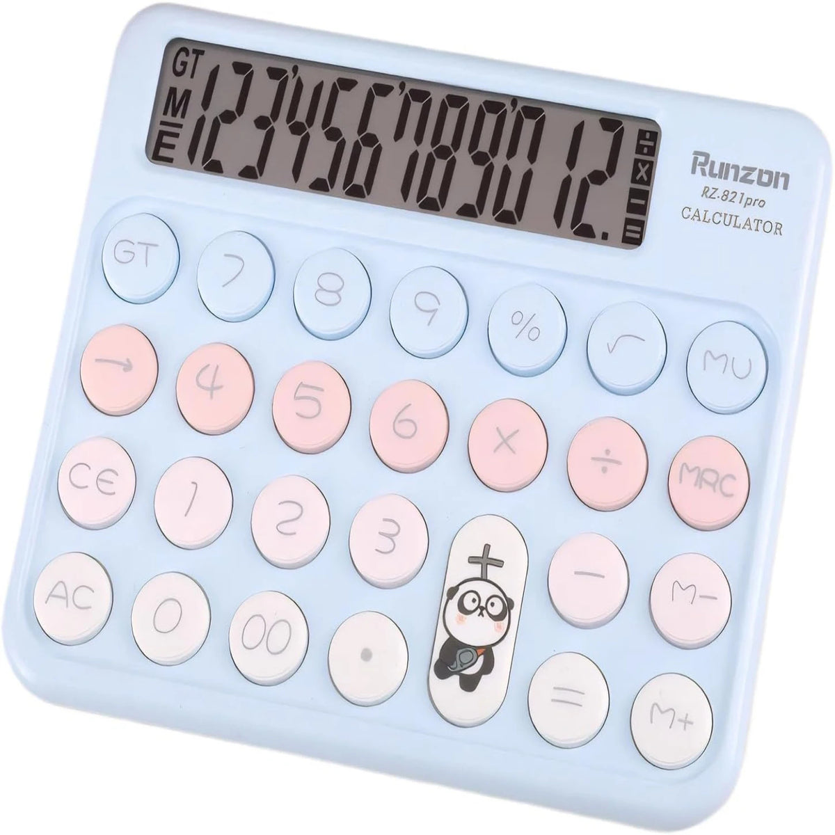 Standard Office Desk Calculator 12-Digit Large Display (Blue)