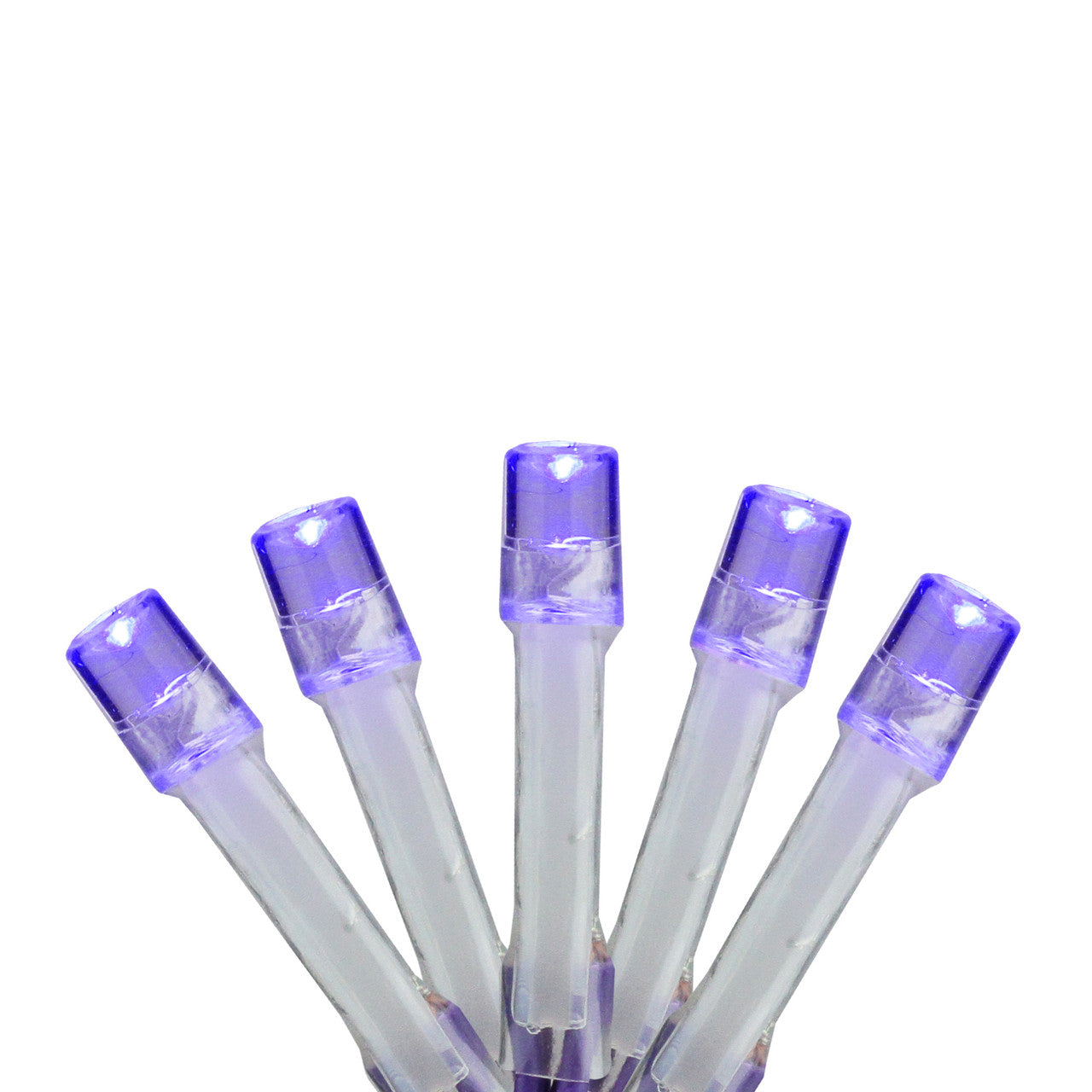 Purple Micro LED Christmas Lights 15 Count Set