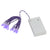 Purple Micro LED Christmas Lights 15 Count Set