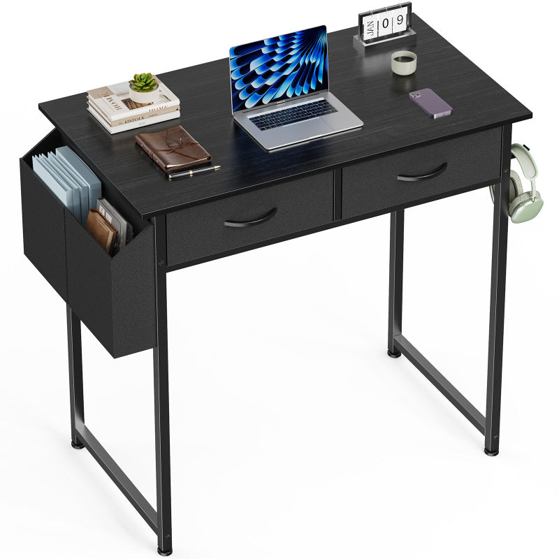Small Computer Desk 32&quot; for Home Office Bedroom (Black)