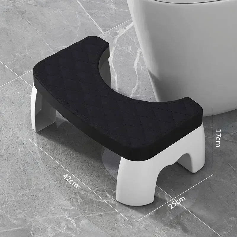 Portable Squat Stool Home Adult Bathroom Accessories (Black)