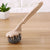3-Pack Plum Blossom Stainless Steel Scrub Brushes (Chocolate Brown)