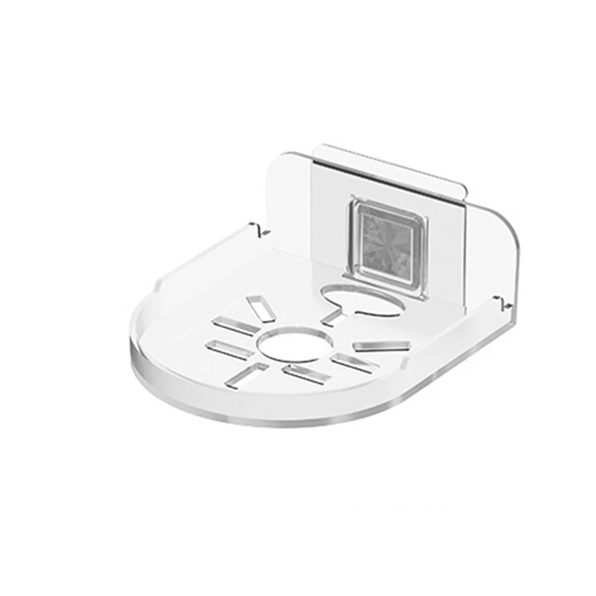Universal Non Drilling Wall Mount CCTV Camera Holder (Clear)