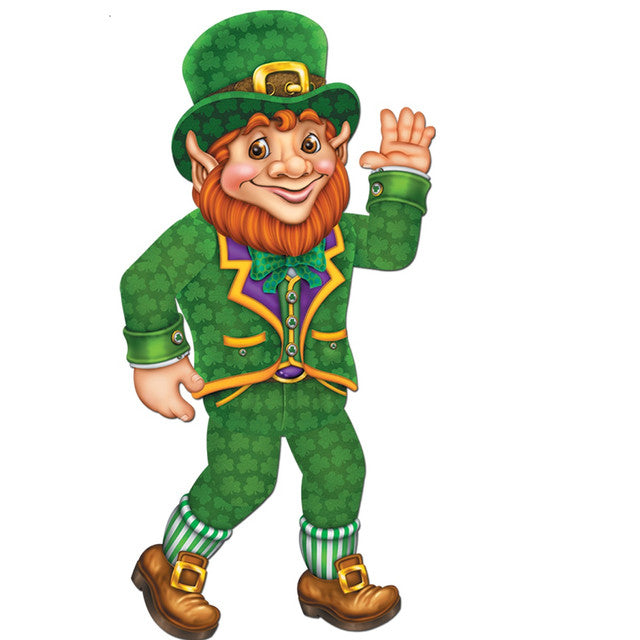 Irish Leprechaun Figurines Pack of 12 for St. Patrick's Day Decorations