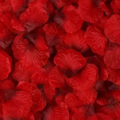 Artificial Fake Rose Petals 2000PCS Simulation Silk Rose Petal (Dark Red)