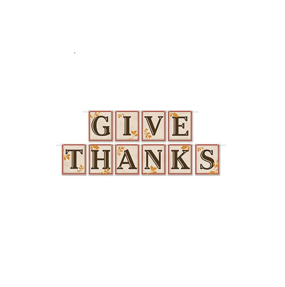 Give Thanks Banners 12 Pack Thanksgiving Banner 12 Ft Decorative