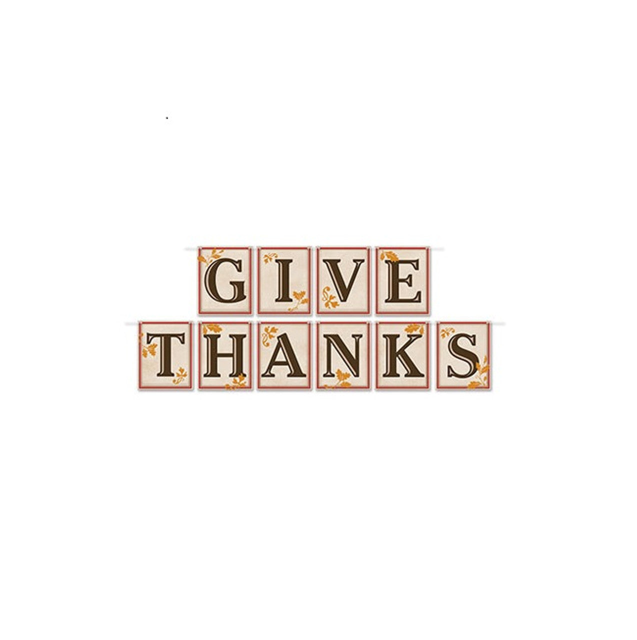 Give Thanks Banners 12 Pack Thanksgiving Banner 12 Ft Decorative