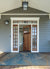 Coastal Blue & Beige Patio Throw Rug