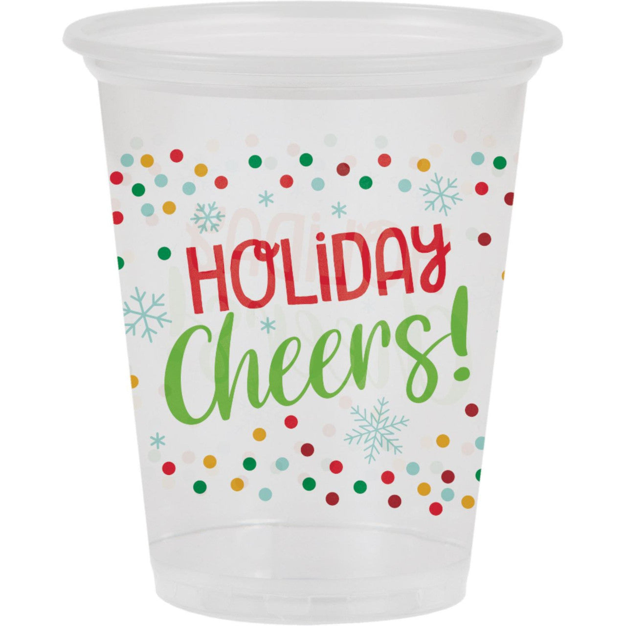 Christmas Holiday Party Cups 16oz for Parties (Pack of 96)