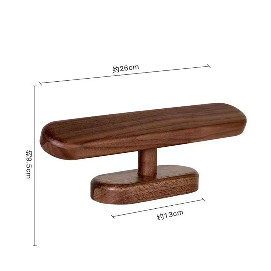 Walnut Watch Display Stand Handcrafted Jewelry Bracket (Small)
