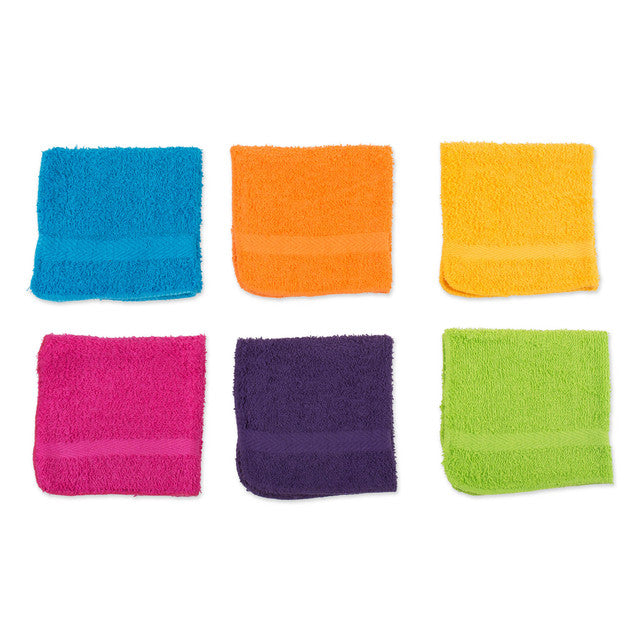 Assorted Premium 12" Washcloths 24PCS Vibrant Colors