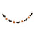 72" Black Bat and Orange Pumpkin Halloween Themed Garland