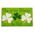 St. Patrick's Day Shamrock Doormat Green and White 18" x 30