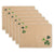 Shamrock 19.25" Fringed Placemats Set of 6 for St. Patrick's Day