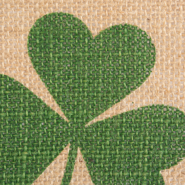 Shamrock 19.25" Fringed Placemats Set of 6 for St. Patrick's Day