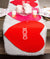 Set of 4 Red Heart Shaped Placemat and Table Runner in 1