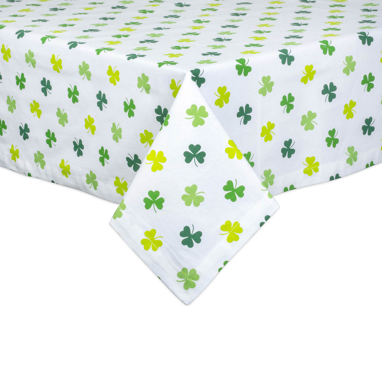 Table Cover St. Patrick's Day Tablecloth 84"  Shamrock Shake