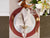 Set of 6 Variegated Red Round Woven Placemats 15" x 15"