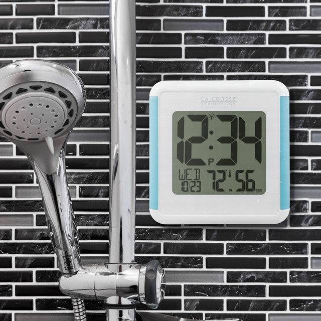 Bathroom Atomic Digital Cube Clock 5.12"