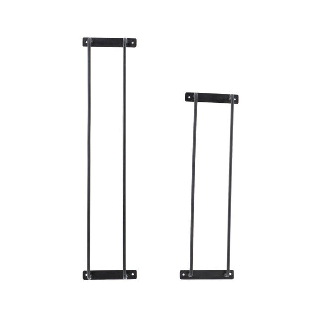 Industrial Iron Bathroom Towel Rack 30&quot; Set of 2