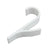 5 Pack White Multipurpose Hanger Clips for Kitchen & Bath, Radiator Rail