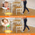 Square Chair Leg Floor Protectors Hardwood Floors 24x Silicone Furniture Sliders (Large)