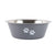 Non-slip Dog Bowls Stainless Steel Pet Feeders 400ML for (Gray)