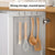 Stainless Steel S-Shape Hook 1 Piece, No-Punch Double Hooks for Kitchen & Bathroom Cabinets Over Door Coat & Towel Storage Hanger (White)