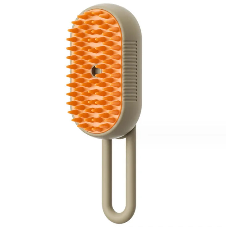 Pet Spray Comb for Cats and Dogs Pet Electric Spray Hair Removal, Khaki