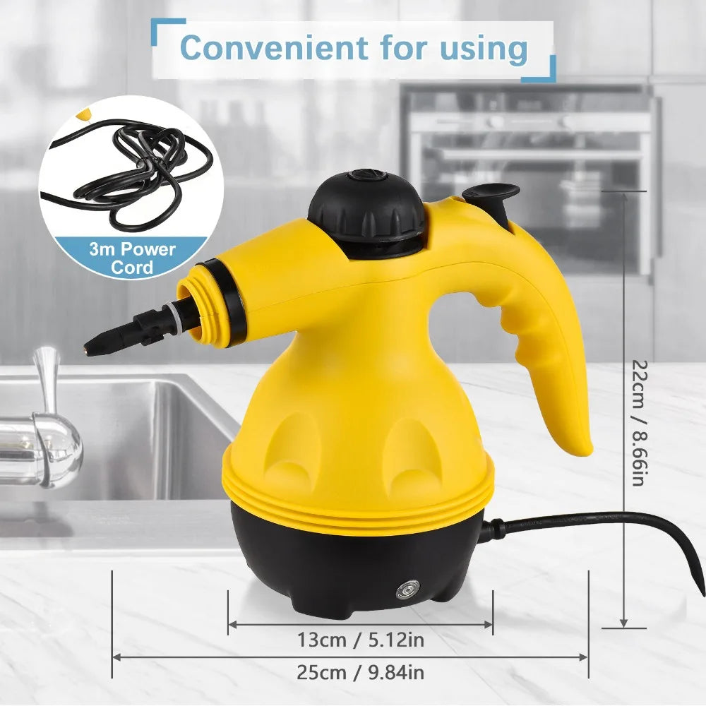 Handheld High-Temp Steam Cleaner 110V for Clean Kitchen Hood, Bath, Car