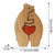 2 Bear Family Theme Wooden Art Puzzle Wooden Home Decor