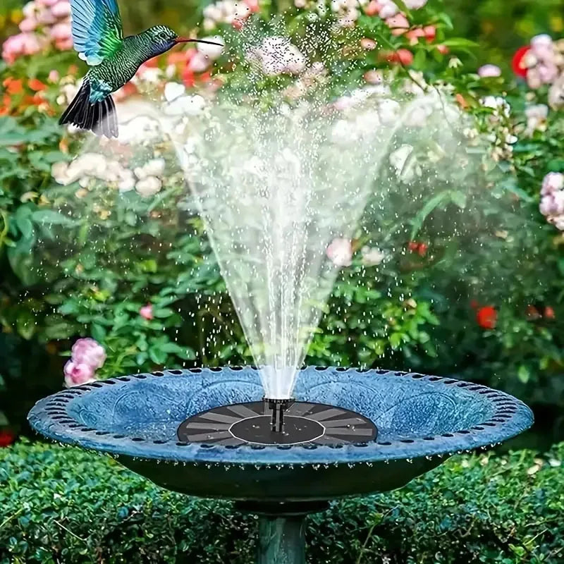 Solar Bird Bath Fountain Pump 13cm Solar Fountain for Lawn Garden Decor