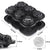 Ice Cube Tray Release Rose Easy Trays Pack Silicone, Black