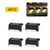 Solar Garden Lights Glow for Decks, Stairs & Patios (Warm Black)