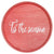 Round Red Wooden Decorative Tray 13.75"
