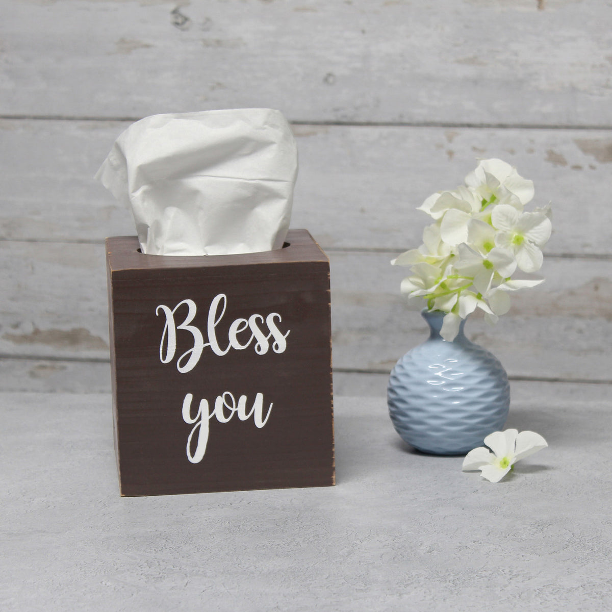 Decorative Wooden Tissue Box Cover for Home Decor