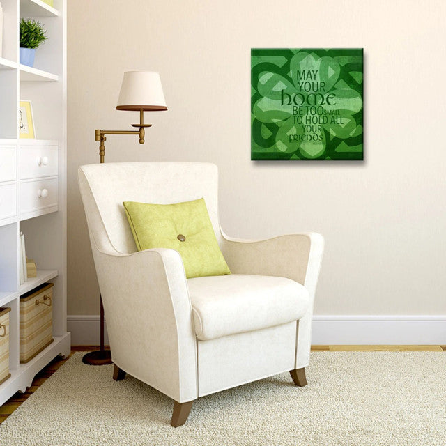 Green Home Blessing St Patricks Day Wall Art