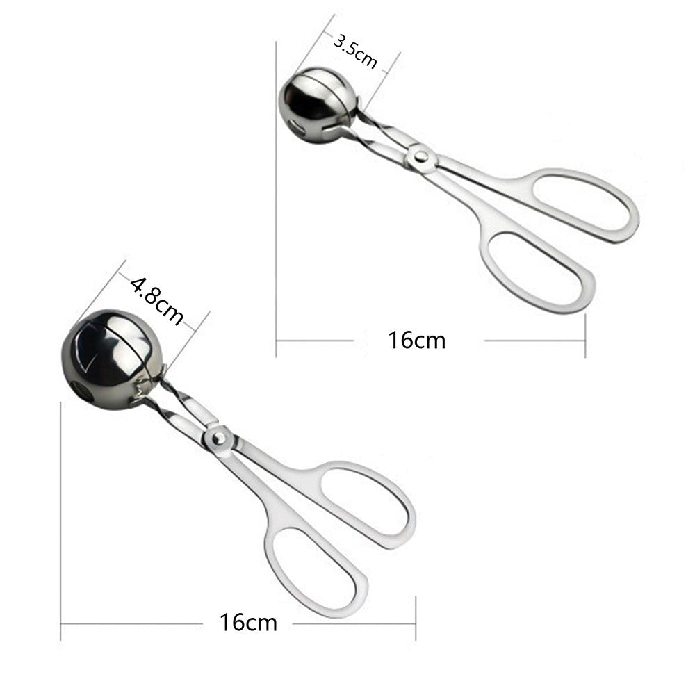 Stainless Steel Meatball Maker Clip Kitchen Gadget (Small)