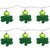 St. Patrick's Shamrock 10Ct Irish Novelty Lights, 11ft White Wire