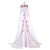 Pink Princess Bed Canopy with Crown 104"