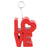 Pack of 6 LOVE Photo or Balloon Holders (Red and Silver)