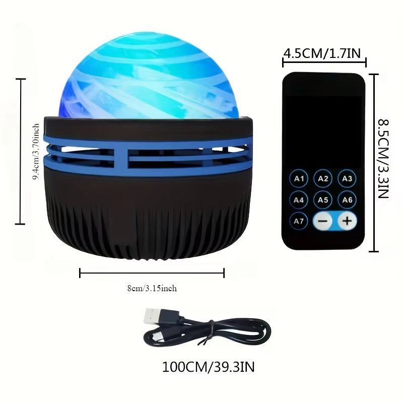 Aurora Borealis Starry Sky Projector LED Night Light with Remote Control