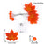 LED Maple Leaf Garland for Fall Halloween Decoration