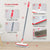 Floor Scrub Brush with Long Handle for Cleaning 2 in 1 Scrape and Stiff Bristle Scrubber Brush