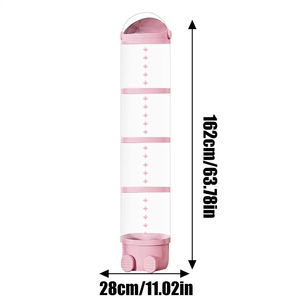 Transparent Plush Toy Storage Tube 4-Tier Doll Display Organizer Box