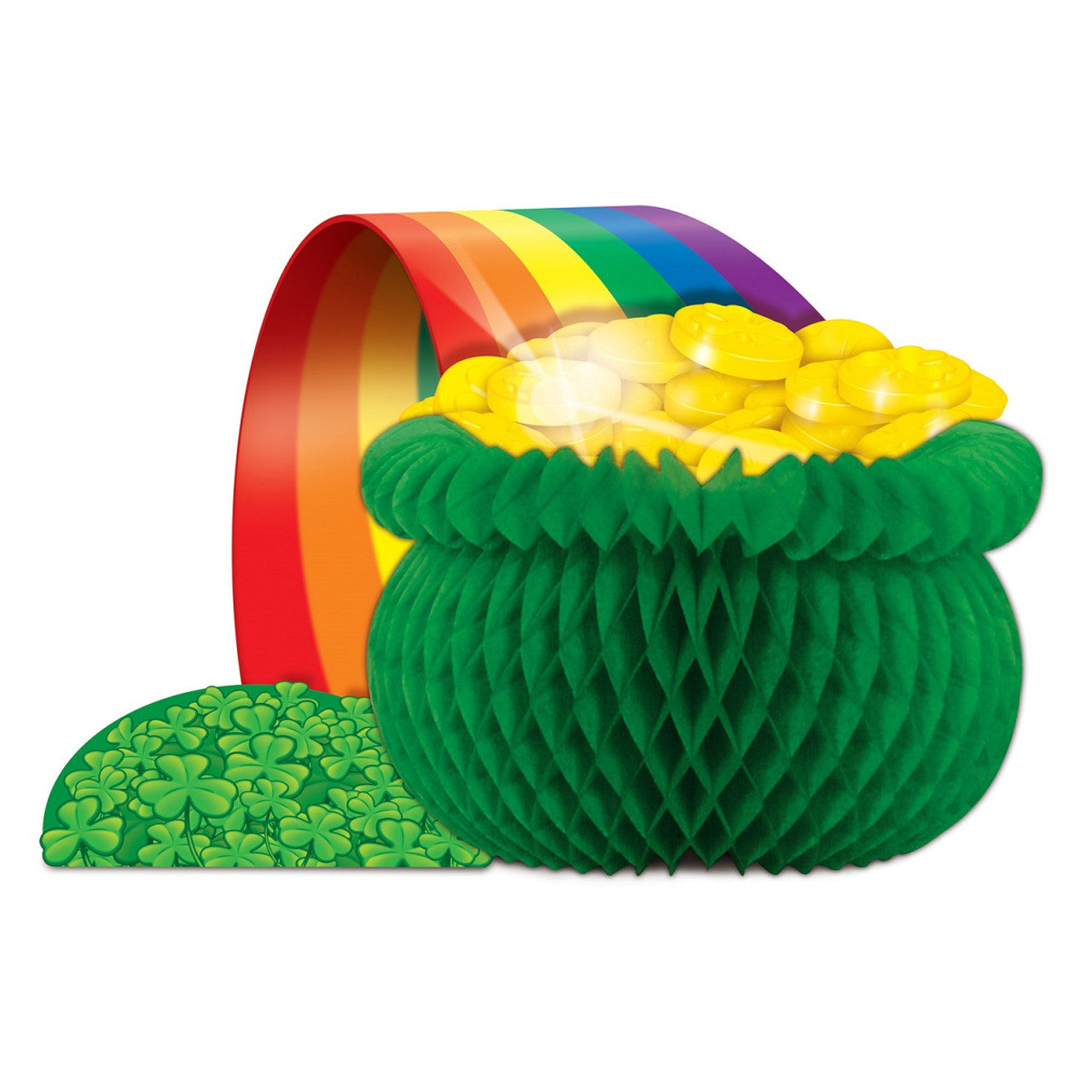 Multi-Color Pot St. Patrick's Day Tabletop Decor 12.5", Pack of 12