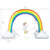 Inflatable Rainbow Sprinkler Backyard Games Outside Water Toy Yard